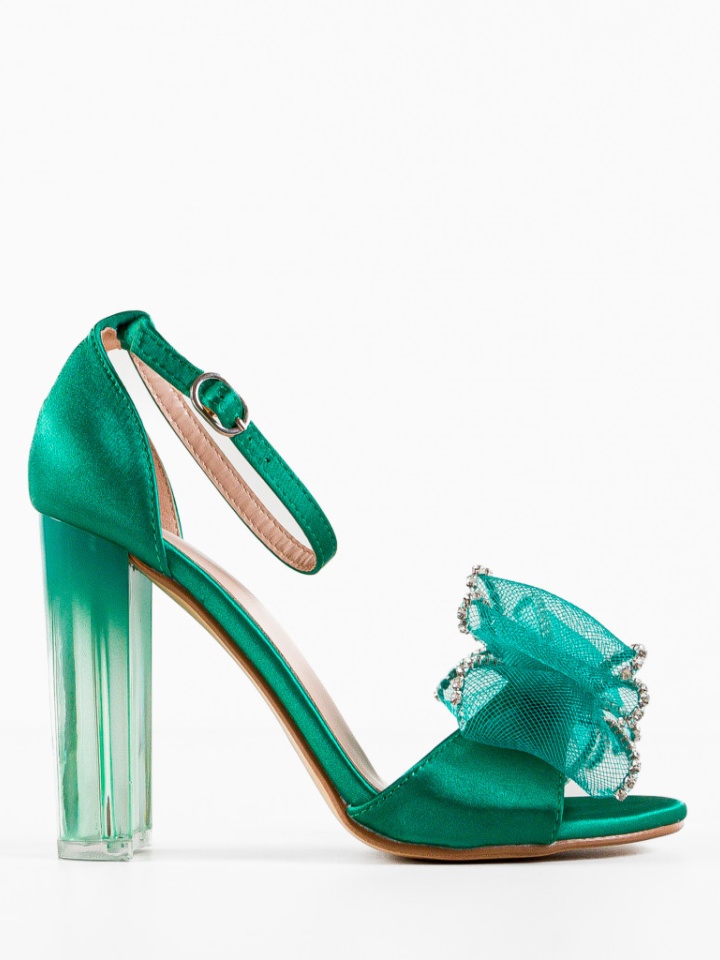 Sandale cu toc Jacobs Verzi