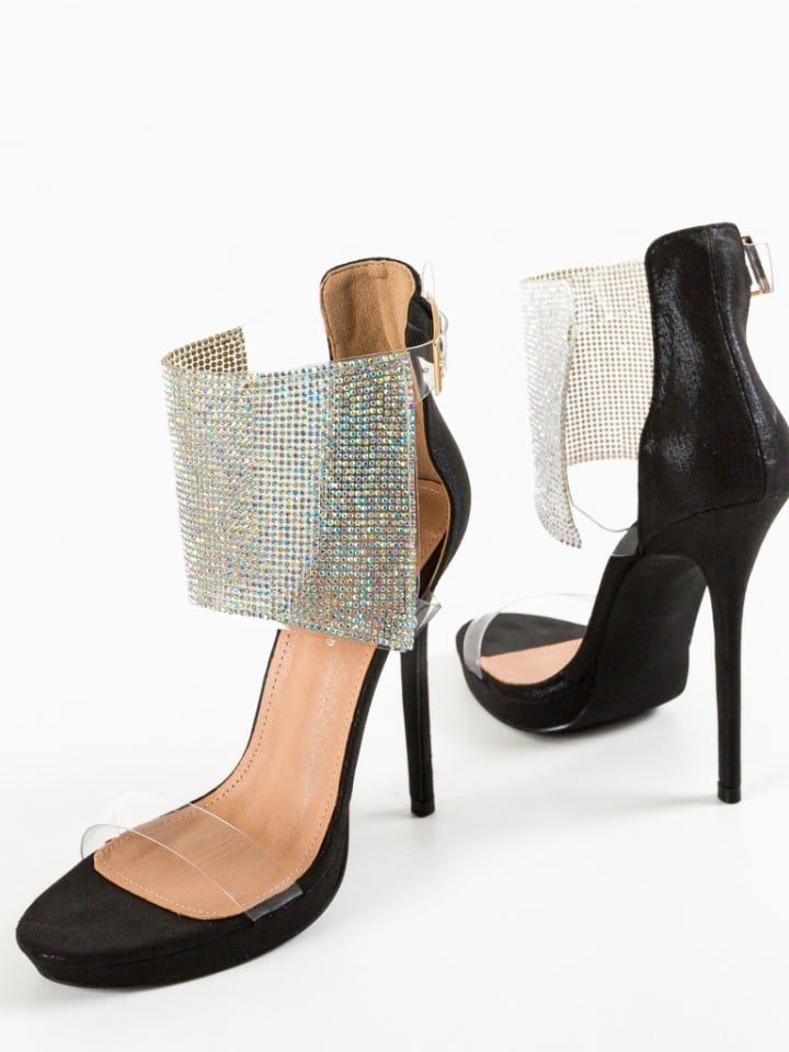 Sandale cu toc Joakim Argintii