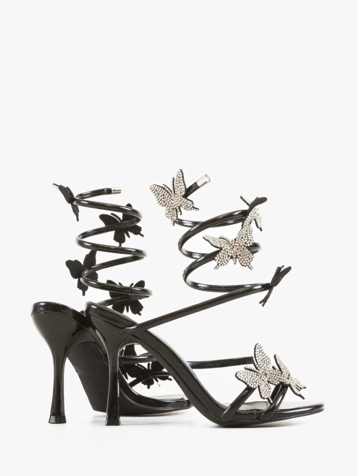 Sandale cu toc Marisa Argintii