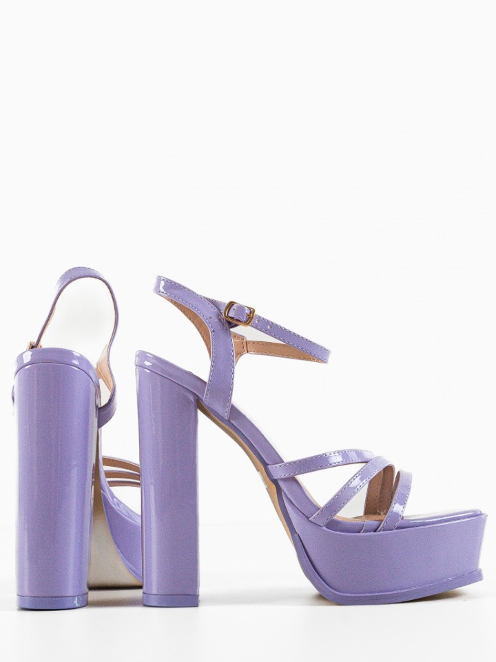 Sandale cu toc Moran Bej