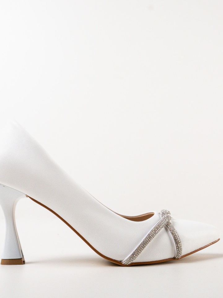 Pantofi cu toc Yajo Albi