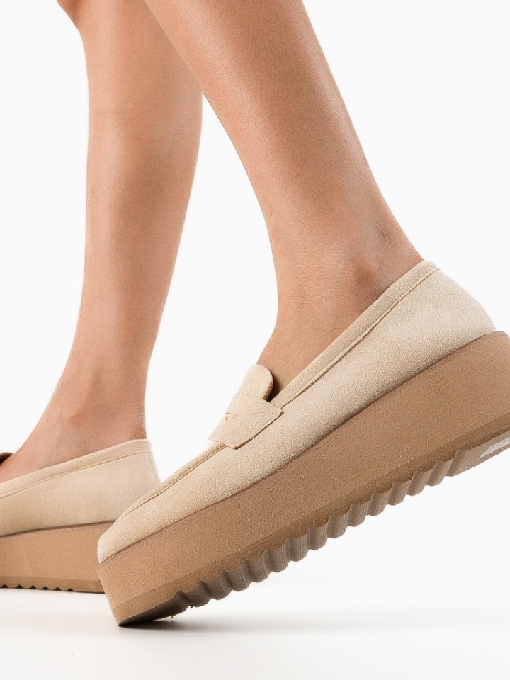 Pantofi casual dama Weser Bej