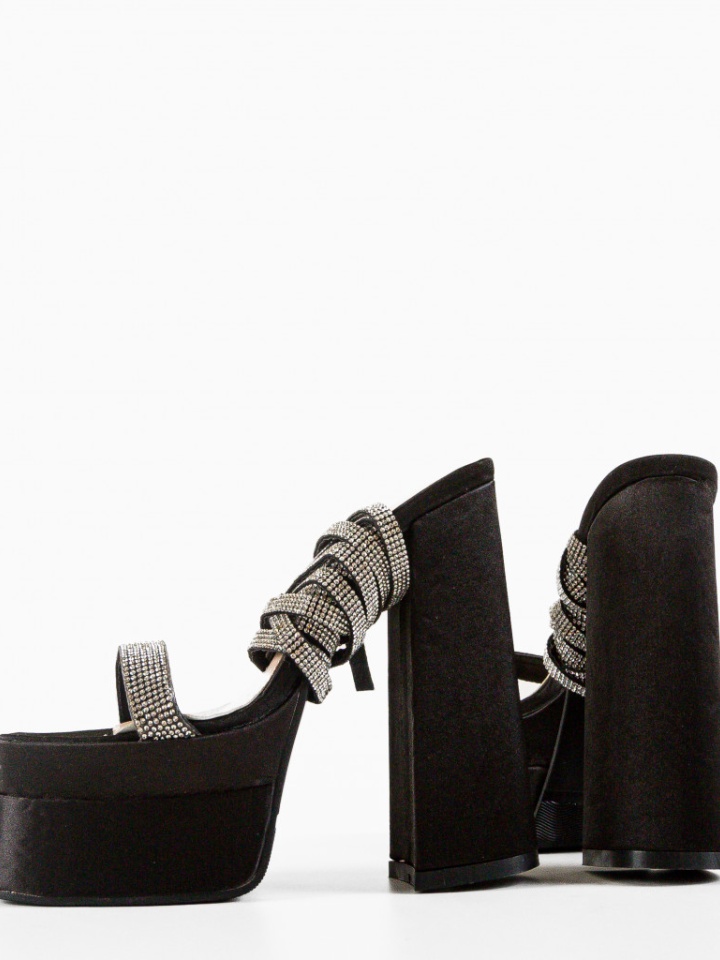 Sandale dama Strap Negre 2