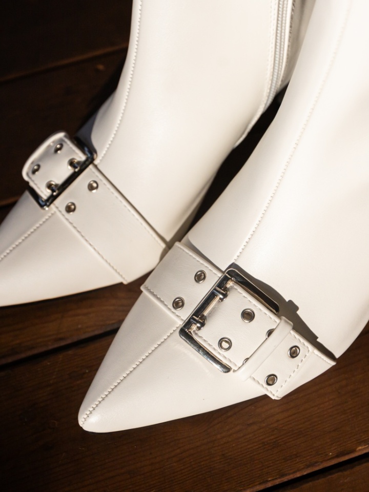 Botine dama Cliffor Albe