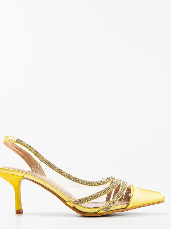 Pantofi cu toc Yildiz Galbeni