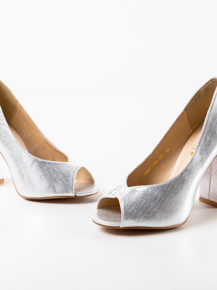 Pantofi Mervin Argintii