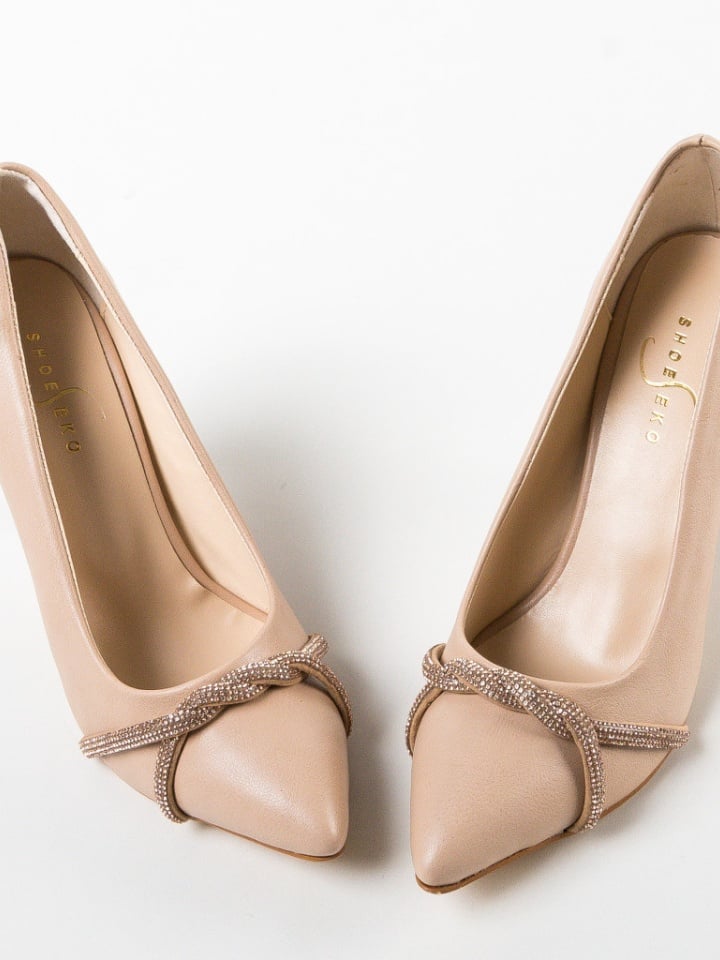 Pantofi cu toc Yajo Albi