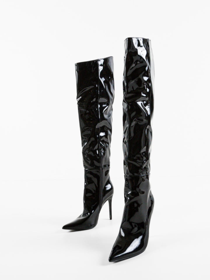 Cizme cu toc Bybyam Galbene