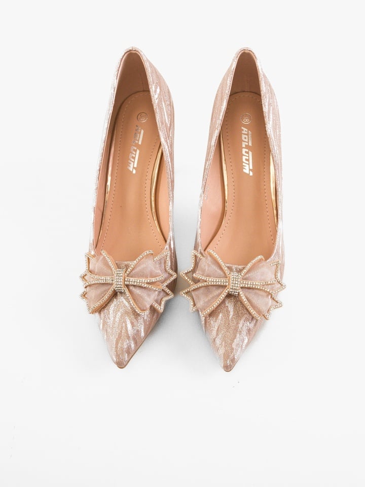 Pantofi stiletto dama Teuni Argintii