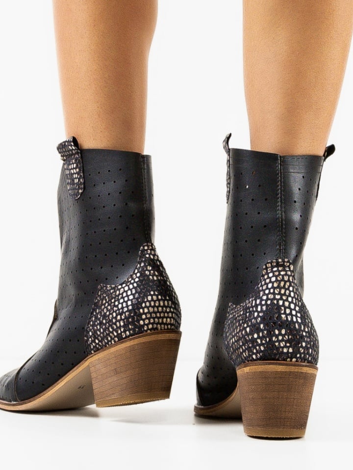 Botine dama Mixdor Negre