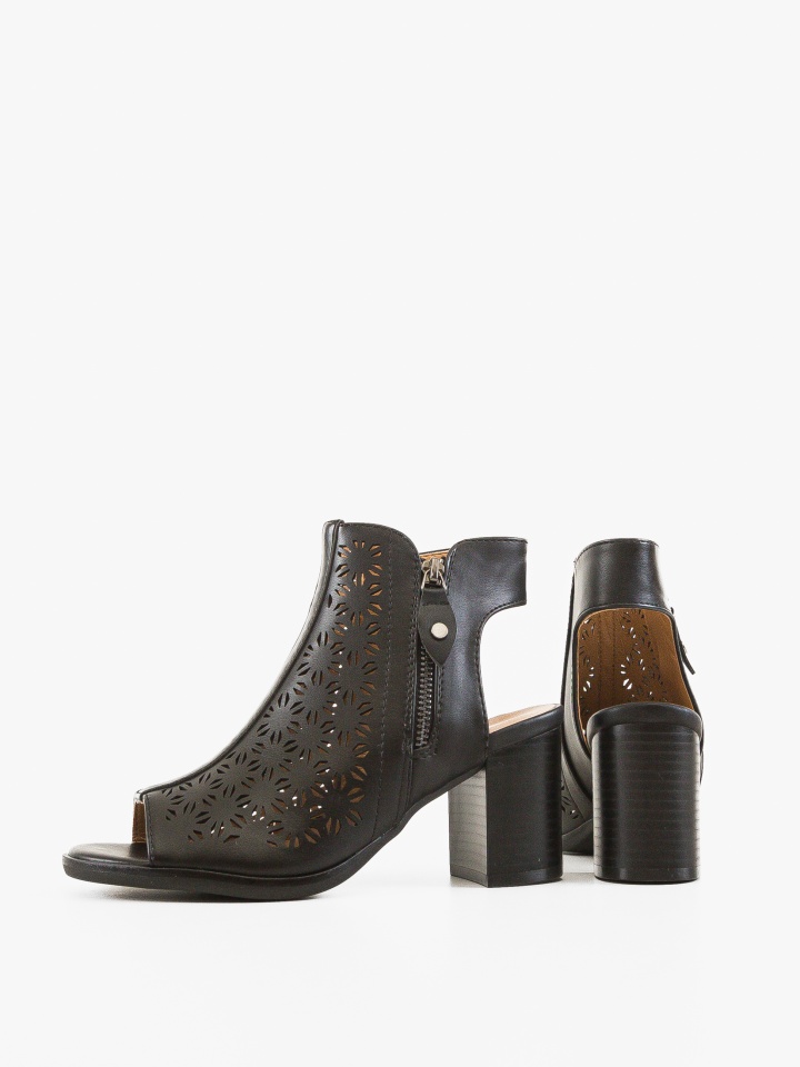 Sandale cu toc Adam Bej