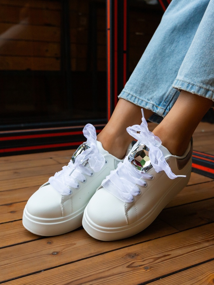 Sneakers dama Rhiann Argintii