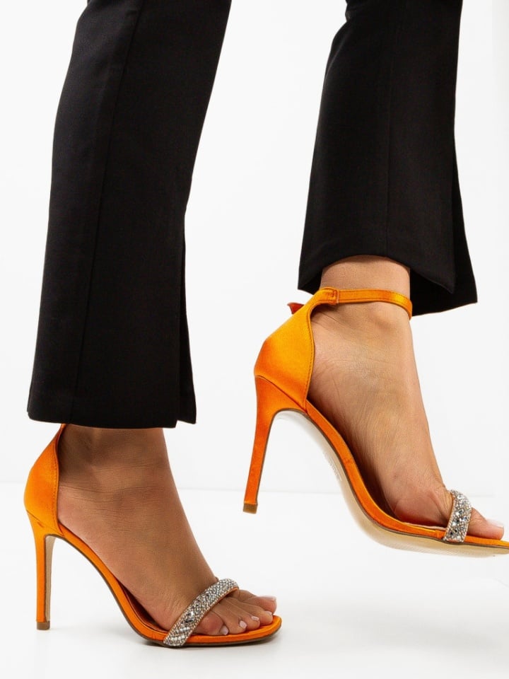 Sandale cu toc Eteset Roz