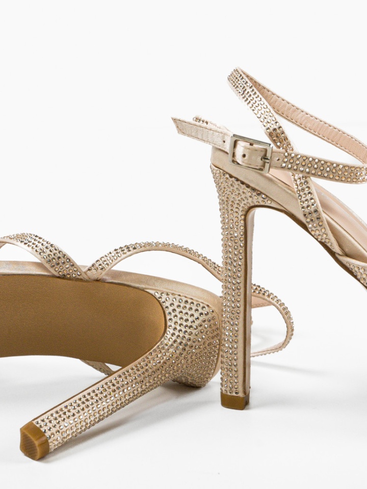 Sandale cu toc Jian Bej 2