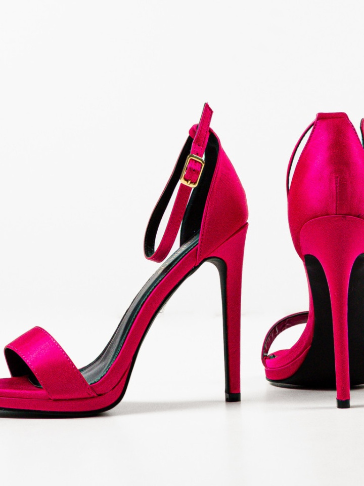 Sandale cu toc Doka Bej