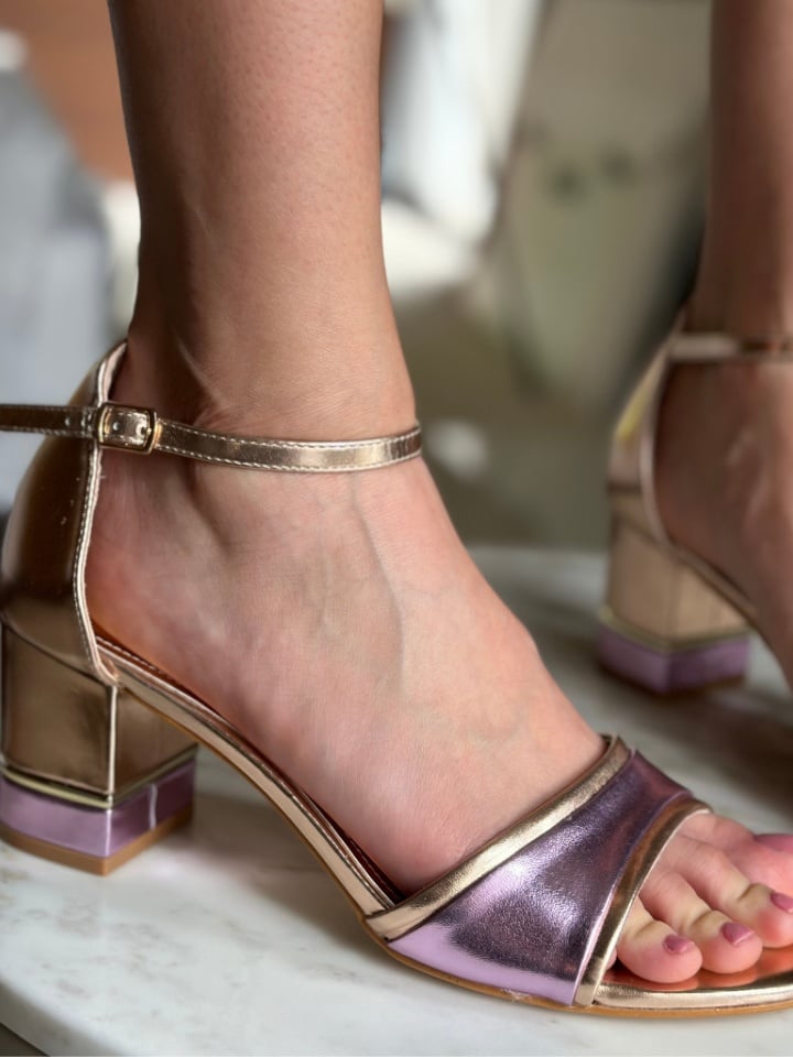 Sandale cu toc Navde Negre