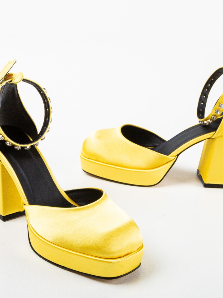 Pantofi dama Flores Galbeni