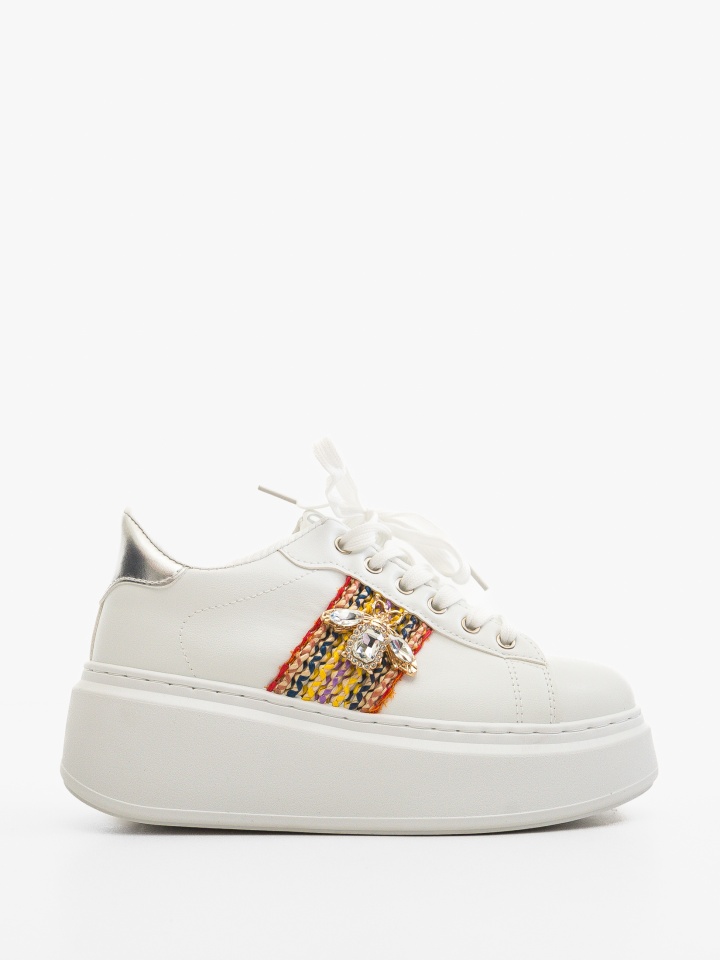 Sneakers dama Wayne Argintii