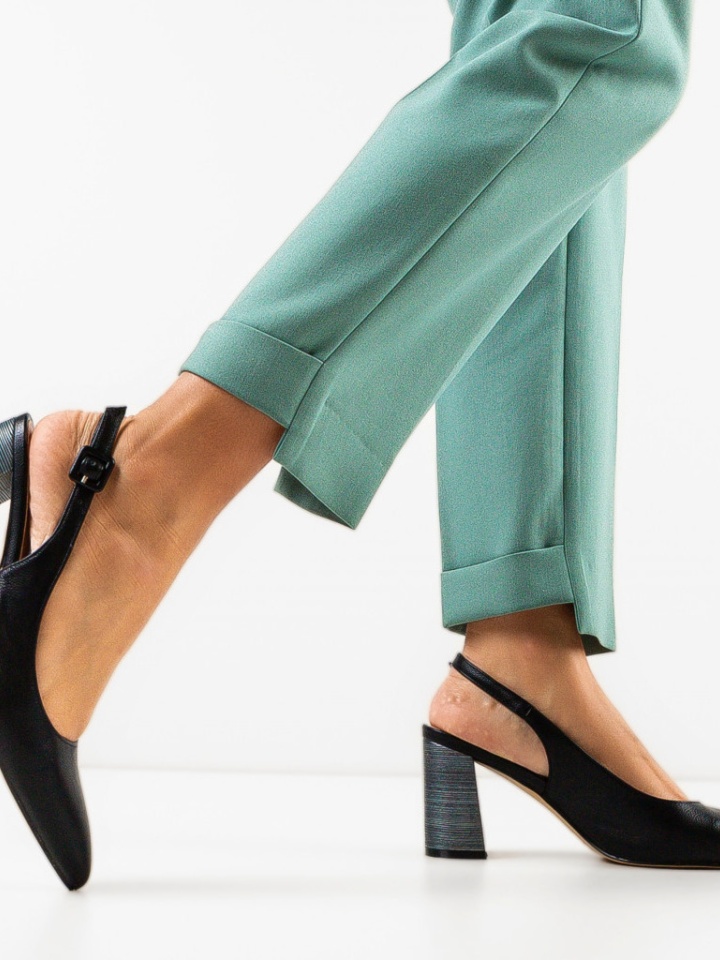 Pantofi cu toc Soka Albastrii