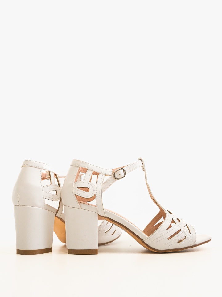 Sandale cu toc Akja Negre