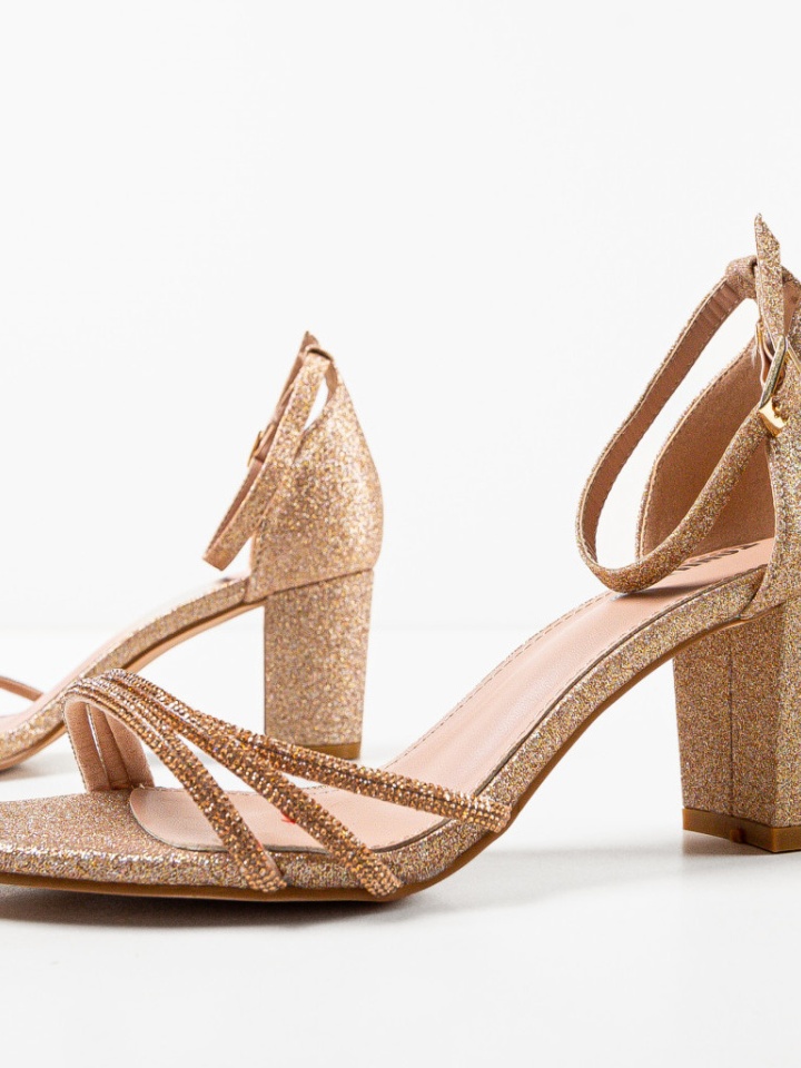 Sandale cu toc Kaya Negre