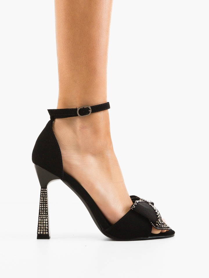 Sandale cu toc Farme Albe