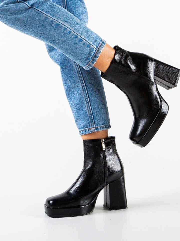 Botine dama Eraz Negre