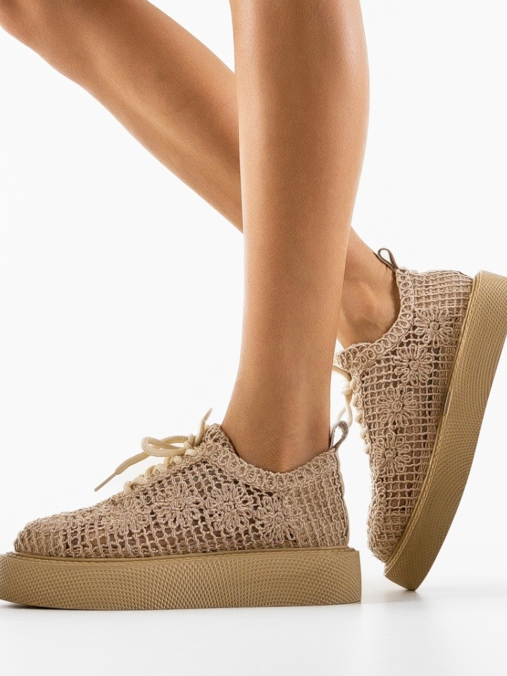 Pantofi Casual Ystory Bej 2