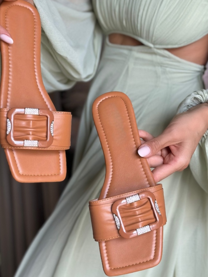 Papuci dama Mikkel Camel