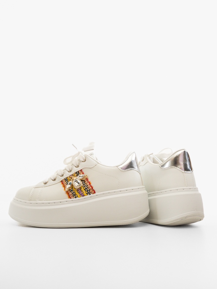 Sneakers dama Wayne Argintii