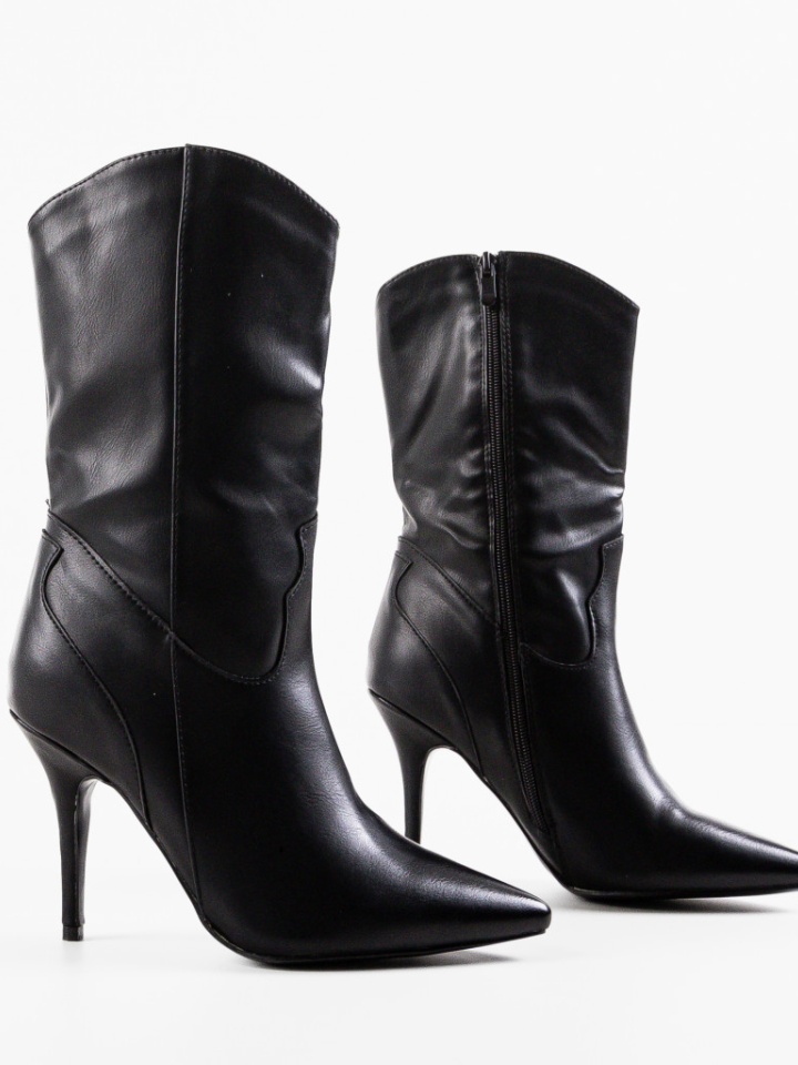 Botine dama Stone Negre