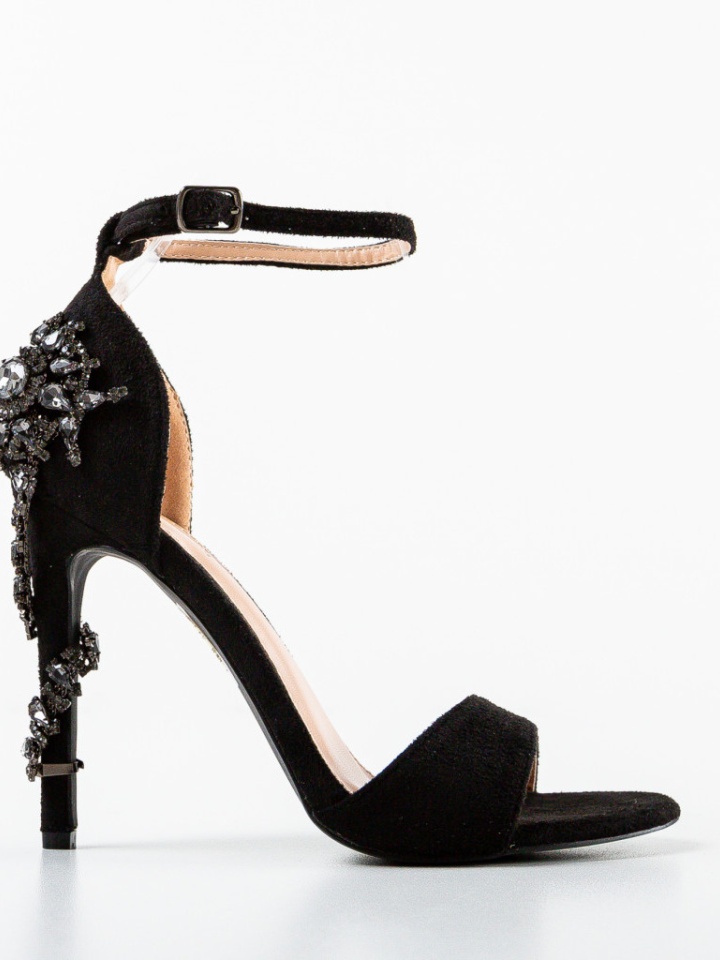 Sandale cu toc Sank Negre