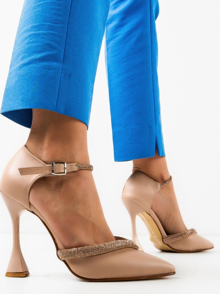 Pantofi dama Nyert Bej