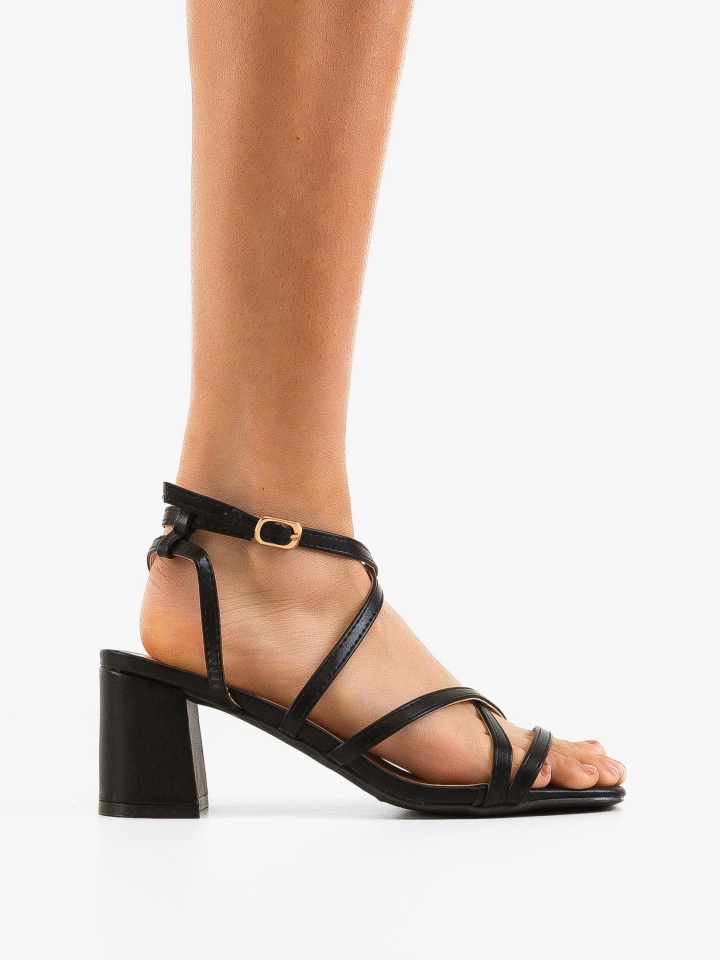 Sandale cu toc Rojas Negre