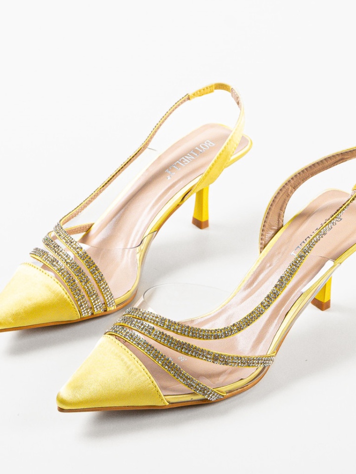 Pantofi cu toc Yildiz Galbeni