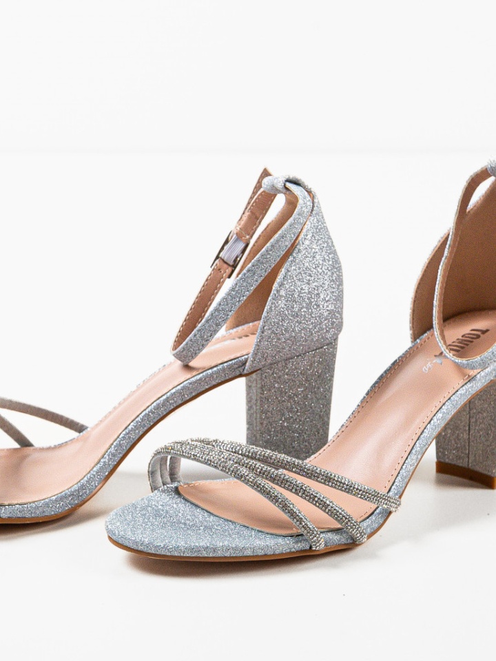 Sandale cu toc Kaya Negre