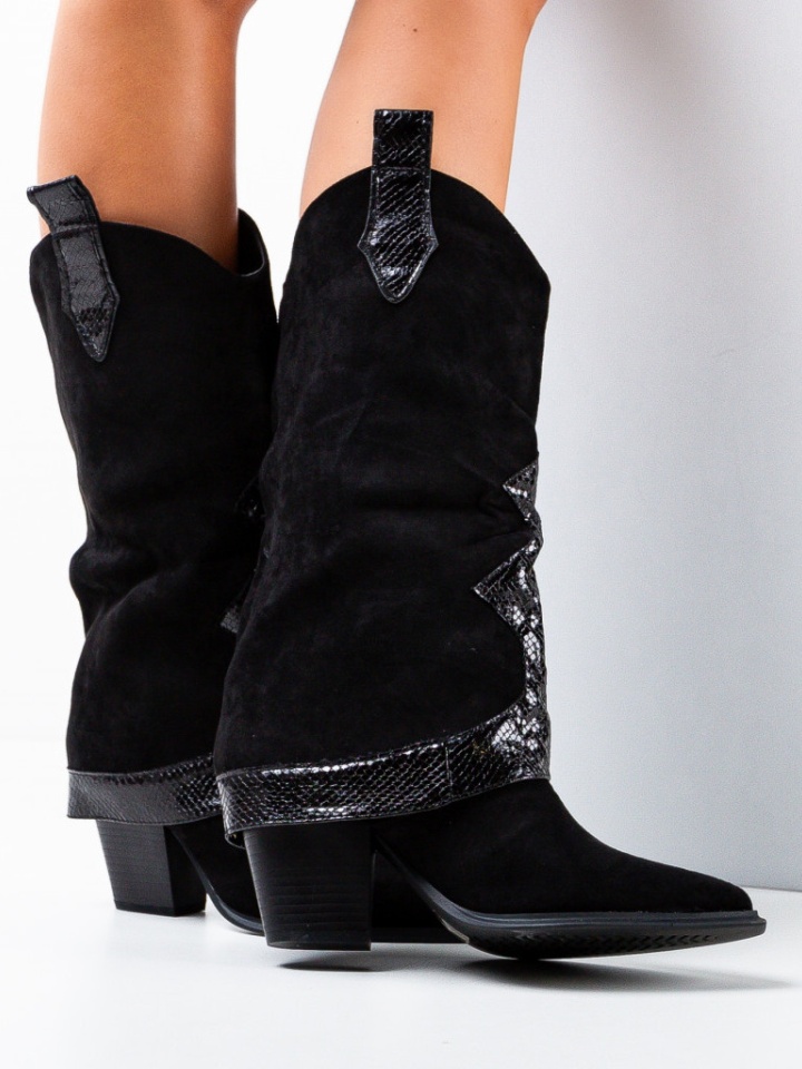 Cizme dama Pilot Negre