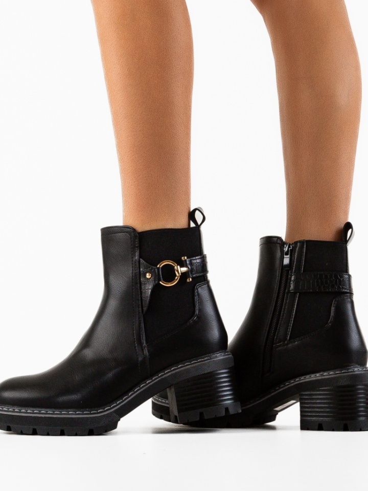 Botine dama Ross Negre