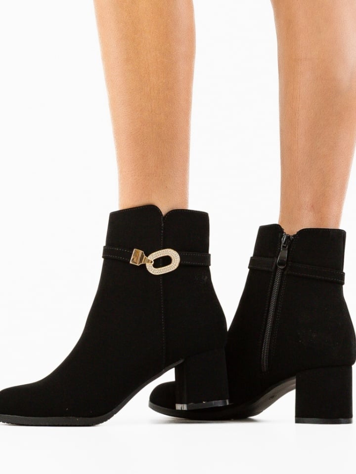 Botine dama Greza Negre