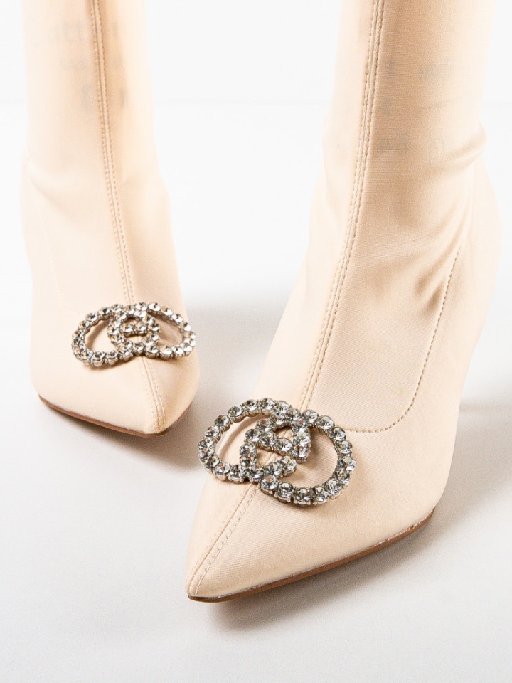 Botine dama Smith Bej