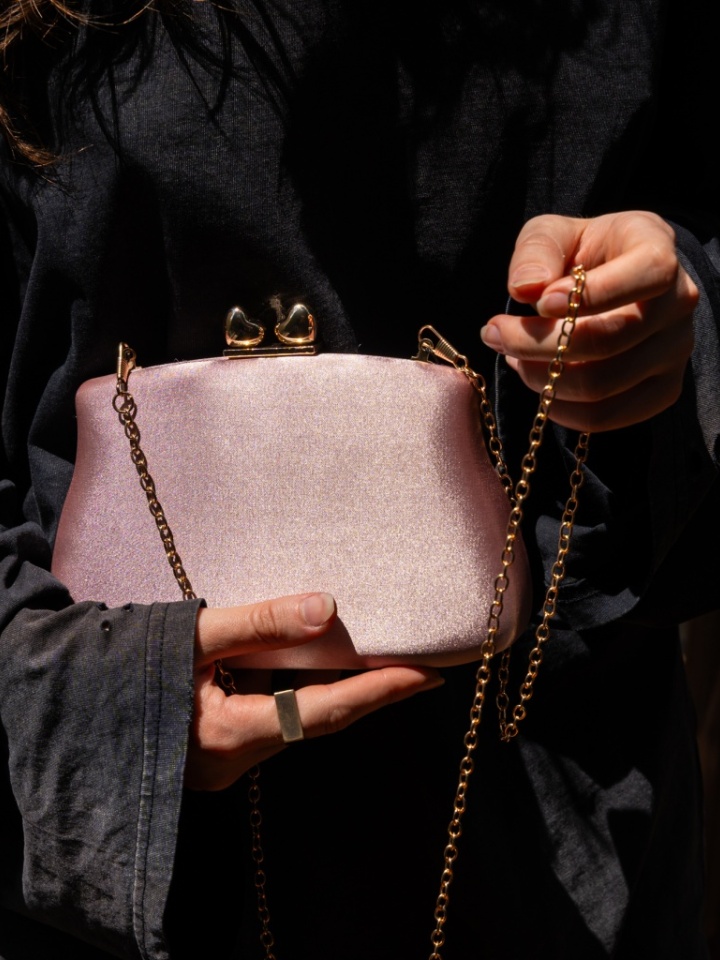 Geanta plic Heart Bej