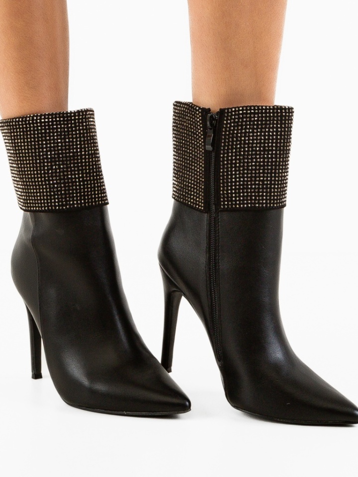 Botine dama Durga Negre