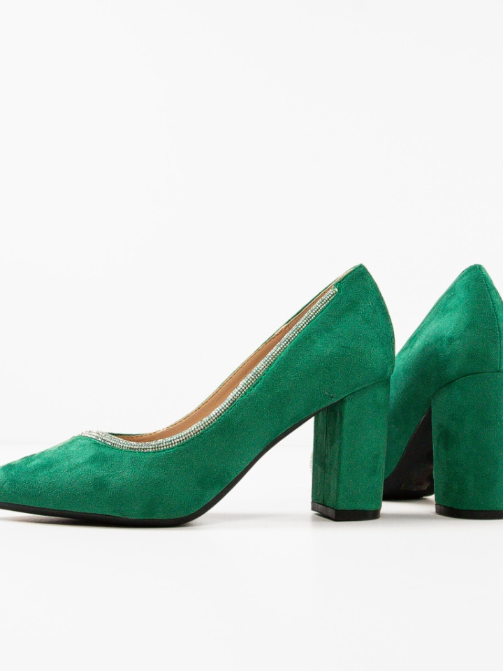 Pantofi cu toc Bavalka Verzi