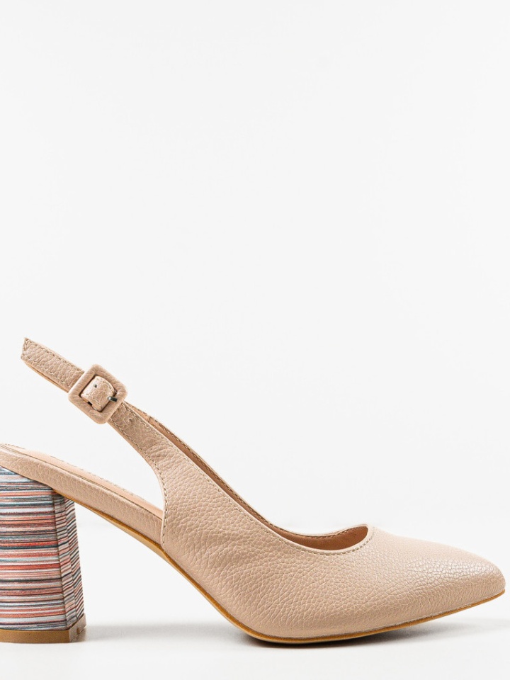 Pantofi cu toc Soka Albastrii