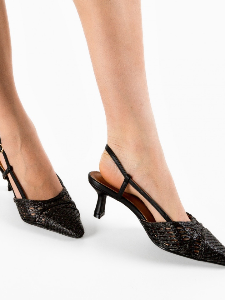 Pantofi cu toc Alexandrit Albi