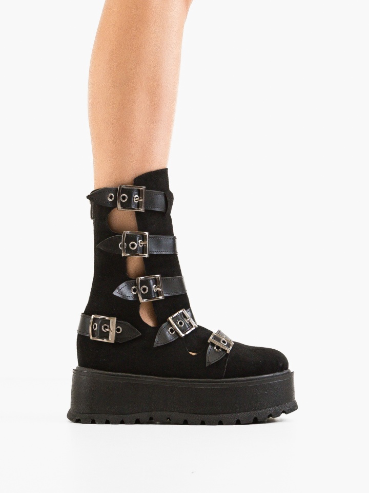 Ghete dama Stripe Negre 3