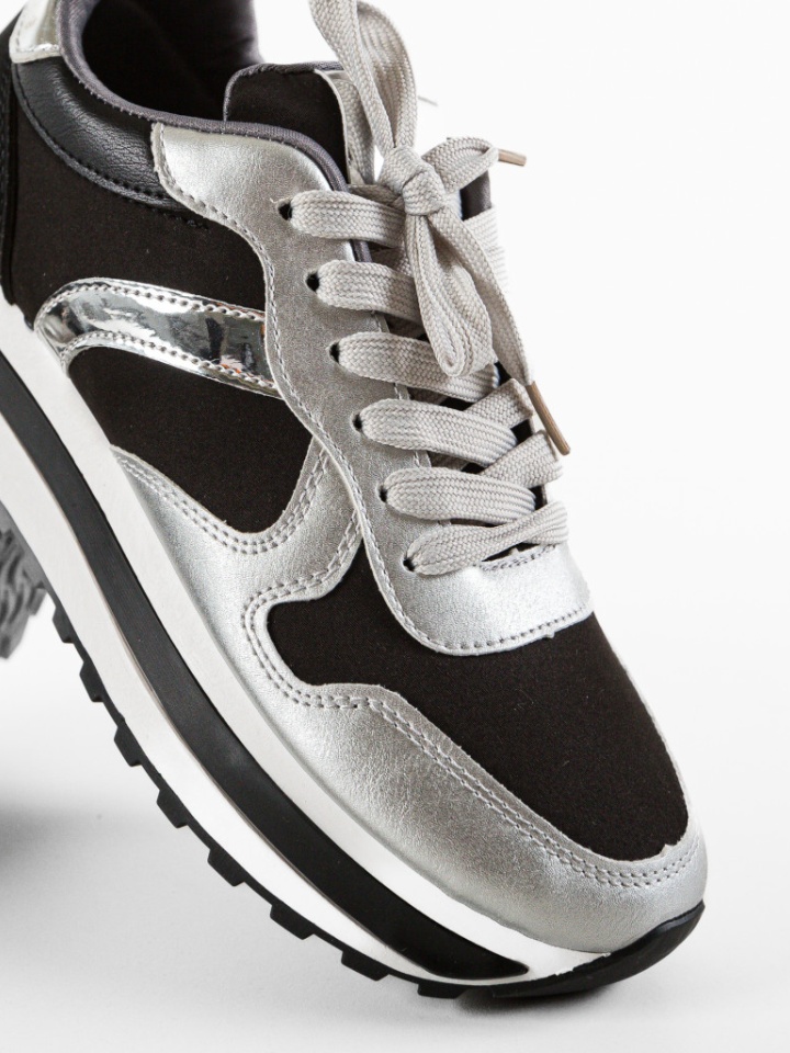 Pantofi Sport Agnes Argintii