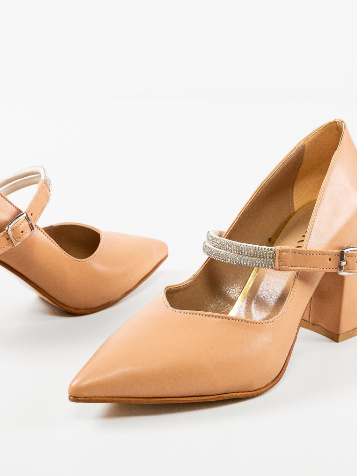 Pantofi cu toc Gernyb Bej