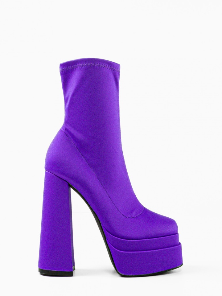 Botine dama Platona Negre