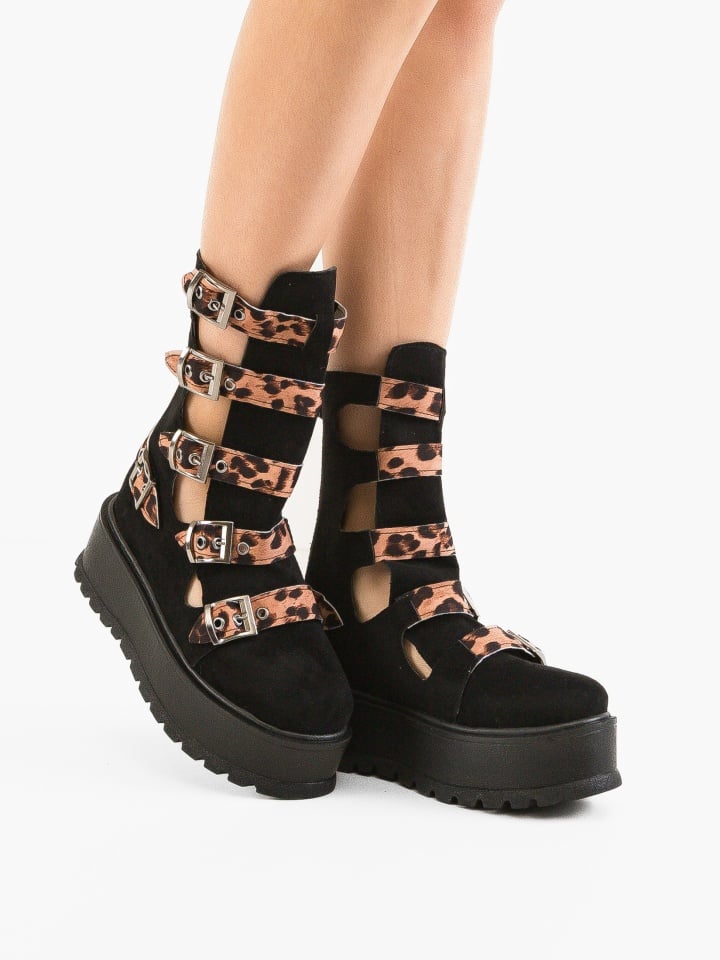 Ghete dama Stripe Negre 4